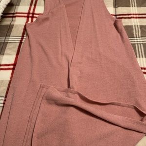 LuLaroe light pink cardigan.